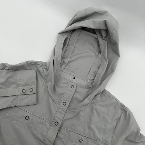 Kühl Tops - Kuhl Lightweight Hooded Shirt Jacket Snap Button Travel Hiking Womens‎ XS